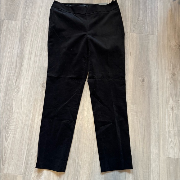NWT Talbots Black Velveteen Ankle Pants - Picture 3 of 9